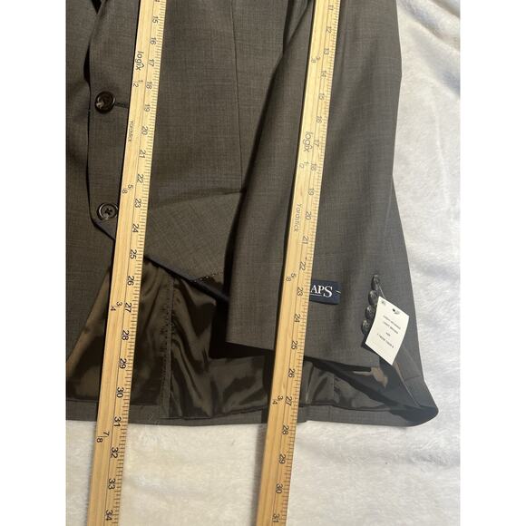 New Chaps Performance 44R Light Brown Nealhead Blazer Jacket Stretch Comfort - Picture 13 of 14